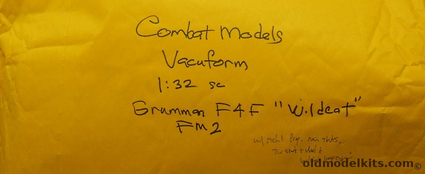 Combat 1/32 Grumman FM-2 / F4F Wildcat - Bagged plastic model kit